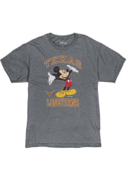 Texas Longhorns Grey Dis Right Here Mickey Short Sleeve Fashion T Shirt