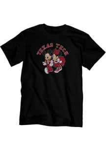 Texas Tech Red Raiders Black Dis College Fever Short Sleeve Fashion T Shirt