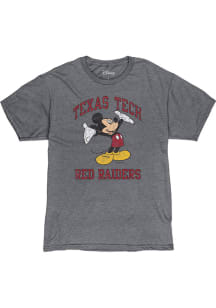Texas Tech Red Raiders Grey Dis Right Here Mickey Short Sleeve Fashion T Shirt