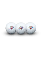 Oklahoma City Thunder 3 Pack Golf Balls