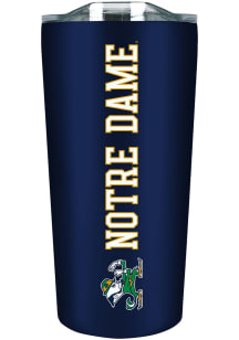 Notre Dame Fighting Irish Team Logo 18oz Soft Touch Stainless Steel Tumbler - Navy Blue
