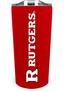 Rutgers Scarlet Knights Team Logo 18oz Soft Touch Stainless Steel Tumbler - Red