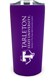 Tarleton State Texans Team Logo 18oz Soft Touch Stainless Steel Tumbler - Purple