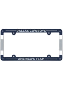 Dallas Cowboys Plastic Full Color License Frame