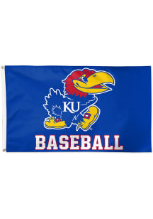 Kansas Jayhawks Baseball Blue Silk Screen Grommet Flag