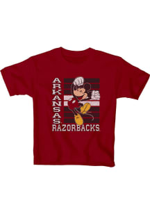 Arkansas Razorbacks Youth Cardinal Mickey Big Hooray Short Sleeve T-Shirt