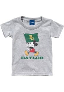 Baylor Bears Toddler Grey Mickey Flag Waver Short Sleeve T-Shirt