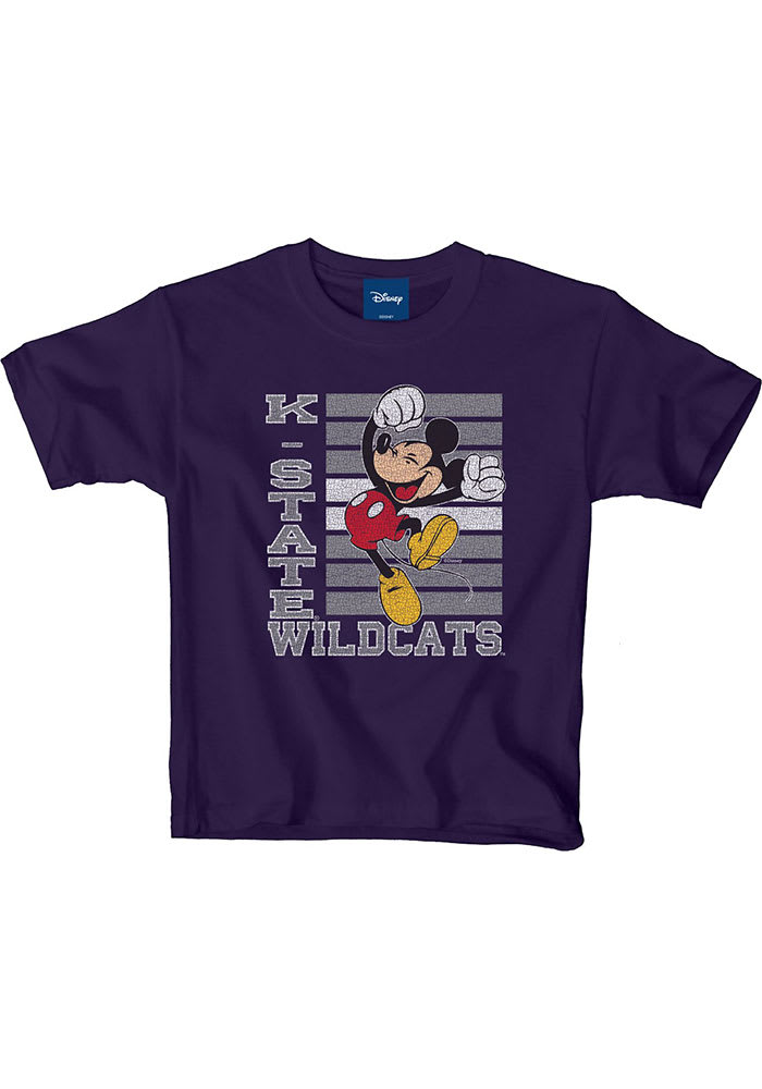 K-State Wildcats Youth Purple Mickey Big Hooray Short Sleeve T-Shirt