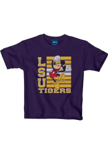 LSU Tigers Youth Purple Mickey Big Hooray Short Sleeve T-Shirt