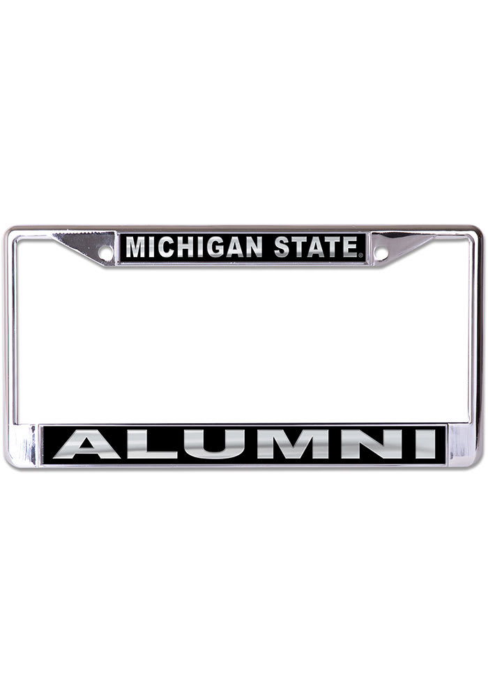 Michigan State Spartans Black and Silver Alumni License Frame