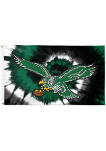Philadelphia Eagles Retro Tie Dye 3x5 ft Green Silk Screen Grommet Flag