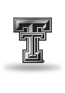 Texas Tech Red Raiders Plastic Molded Car Emblem - Silver