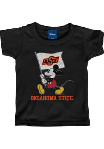 Oklahoma State Cowboys Toddler Black Mickey Flag Waver Short Sleeve T-Shirt