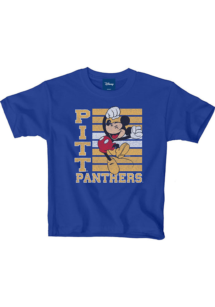 Pitt Panthers Youth Blue Mickey Big Hooray Short Sleeve T-Shirt