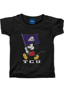 TCU Horned Frogs Toddler Black Mickey Flag Waver Short Sleeve T-Shirt