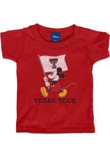 Texas Tech Red Raiders Toddler Red Mickey Flag Waver Short Sleeve T-Shirt