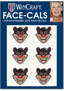 Cincinnati Bearcats Glitter Mascot 6 Pack Tattoo