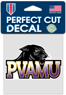 Prairie View A&amp;M Panthers 4x4 Auto Decal - Purple