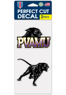 Prairie View A&amp;M Panthers 2 Pack 4x4 Auto Decal - Purple