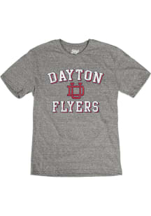Dayton Flyers Grey Number One Match Short Sleeve Fashion T Shirt