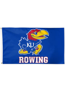 Kansas Jayhawks Rowing Blue Silk Screen Grommet Flag