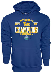 Pitt Panthers Mens Blue 2021 ACC Champions Long Sleeve Hoodie