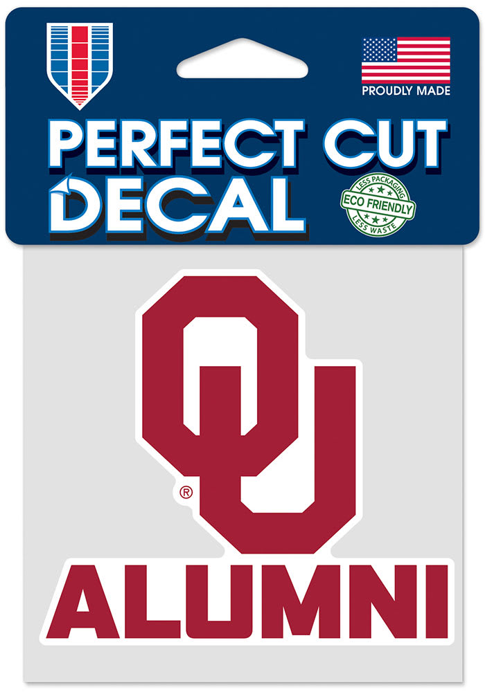 Oklahoma Sooners Set Of 3 Die Cut Decal Stickers State Outline Free Sh