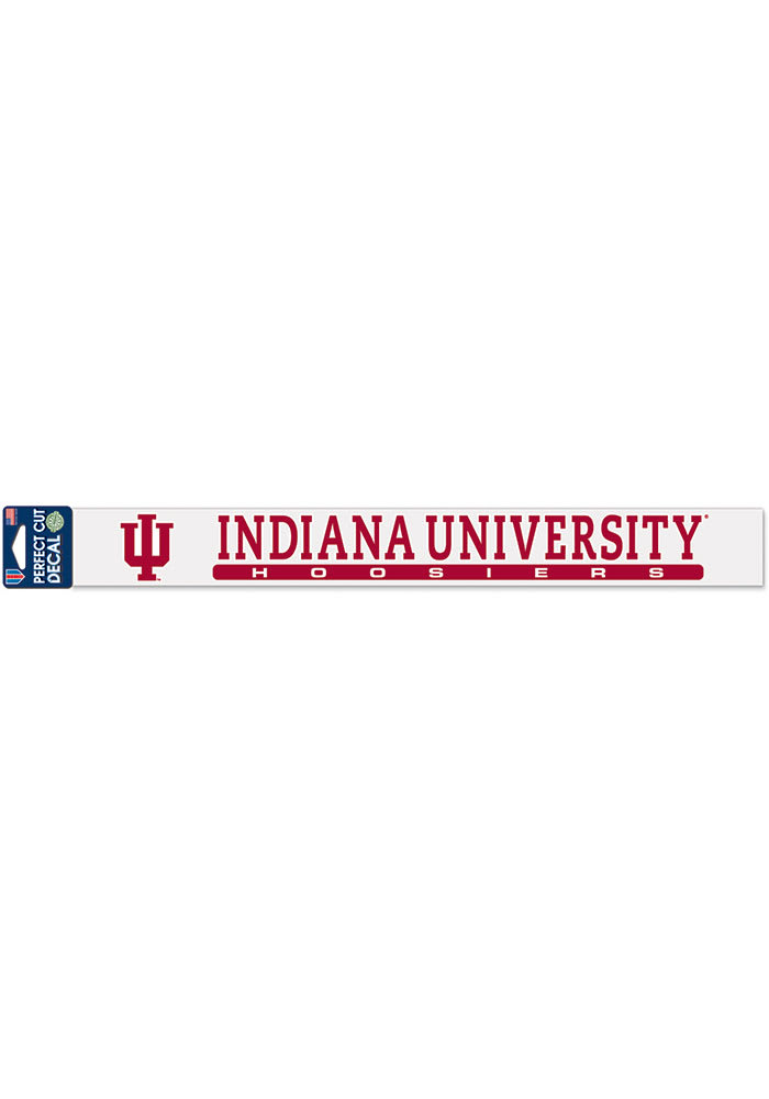 Indiana Hoosiers 2x17 Perfect Cut Auto Strip - Red