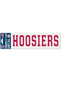 Indiana Hoosiers 3x10 Mascot Perfect Cut Auto Decal - Red