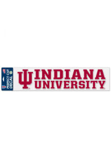 Indiana Hoosiers 4x17 Perfect Cut Auto Decal - Red