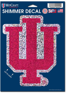 Indiana Hoosiers 5x7 Shimmer Auto Decal - Red