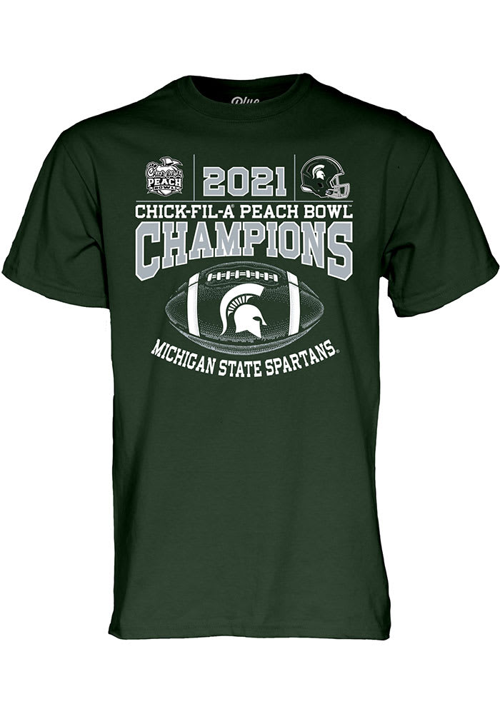 Spartans 2021 Peach Bowl Champions Short Sleeve T Shirt