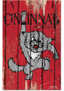 Cincinnati Bearcats 1990 Bearcat 11x17 Wood Sign