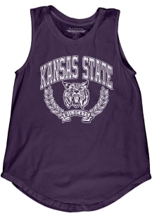 K-State Wildcats Womens Purple Muscle Tank Top