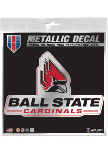 Ball State Cardinals 6X6 Auto Decal - Red