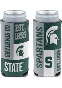 Green Michigan State Spartans Colorblock 12oz Slim Coolie