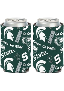 Green Michigan State Spartans Scattered 12oz Coolie