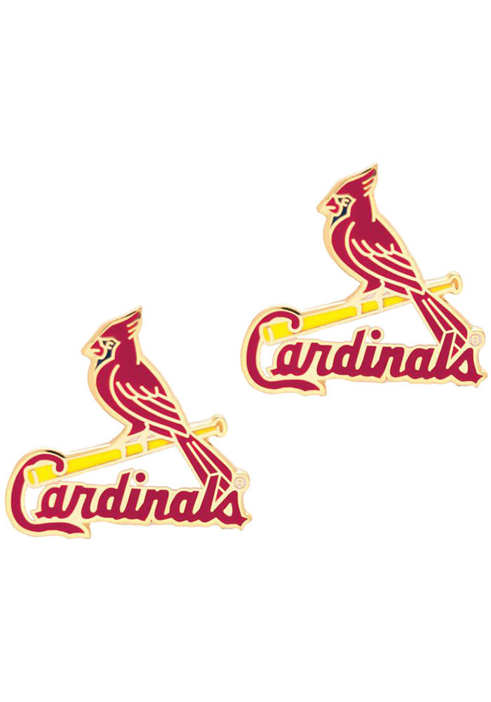 St Louis Cardinals Logo Post Womens Earrings