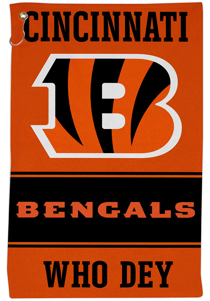 Cincinnati Bengals 16 x 25 Inch Golf Towel
