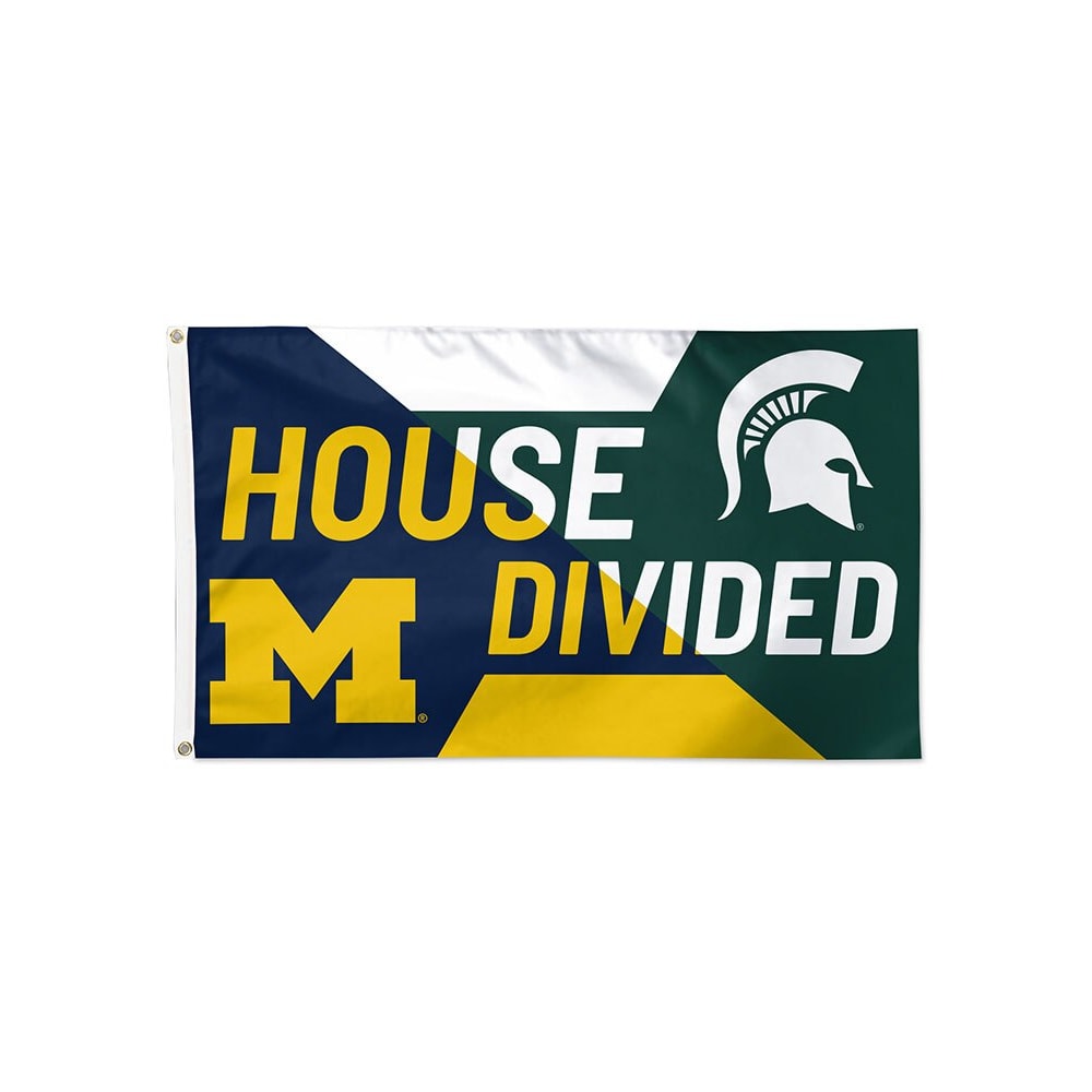 Bandiera Michigan Wolverines Bandiera Da Giardino Michigan Wolverines - 13x18 Pollici, In Poliestere, Per Tifosi NCAA E Decorazione Esterna Bandiera Blu - Foto 7