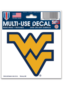 West Virginia Mountaineers 3x4 Auto Decal - Navy Blue