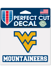 West Virginia Mountaineers 4.5x6 Auto Decal - Navy Blue