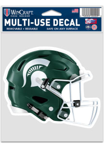 Michigan State Spartans 3.75x5 Helmet Auto Decal - Green