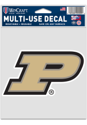 Purdue Boilermakers 3.75x5 Logo Auto Decal - Gold