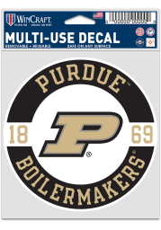 Purdue Boilermakers 3.75x5 Patch Auto Decal - Gold