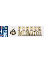 Purdue Boilermakers 3x10 Auto Decal - Gold