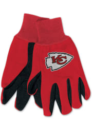 Kansas City Chiefs 2 Tone Embroidered Mens Gloves
