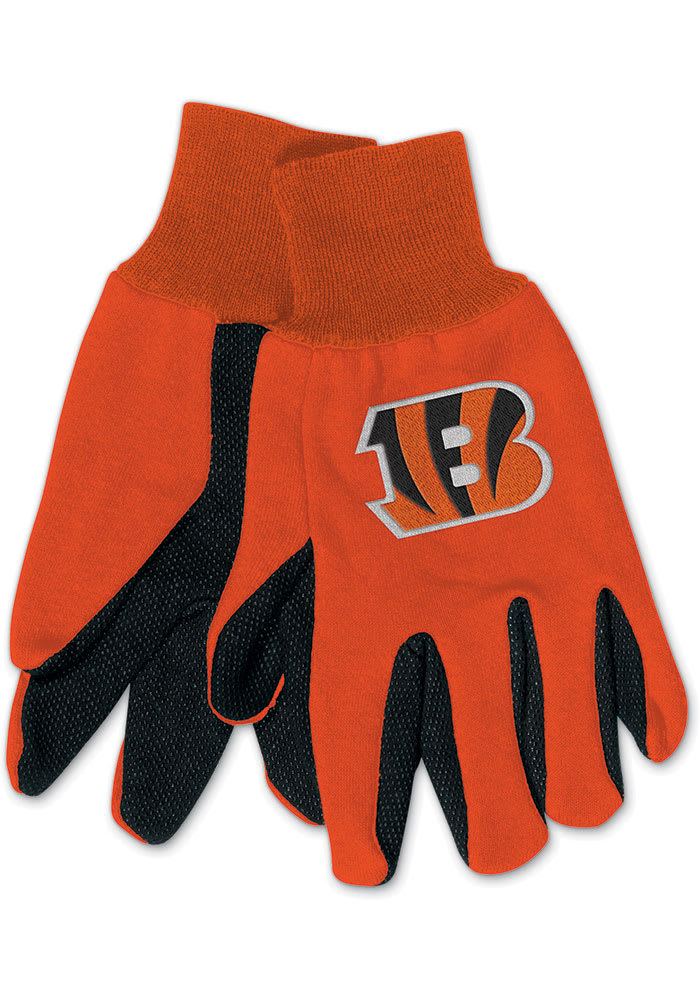 Cincinnati Bengals 2 Tone Embroidered Mens Gloves