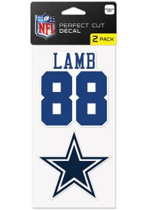 Dallas Cowboys 4x4 2pk Lamb Auto Decal - Blue