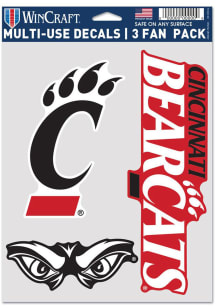 Cincinnati Bearcats 3 fan pack Auto Decal - Red